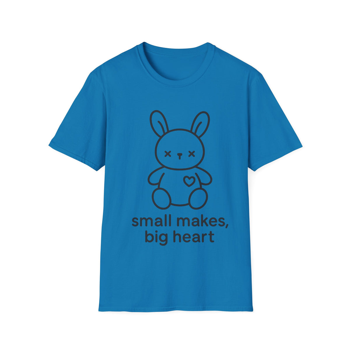 "Small Makes, Big Heart" Cute Amigurumi Bunny Tee - Crafting Crochet Yarn Lover White T-Shirt - Trending Now - September 2026
