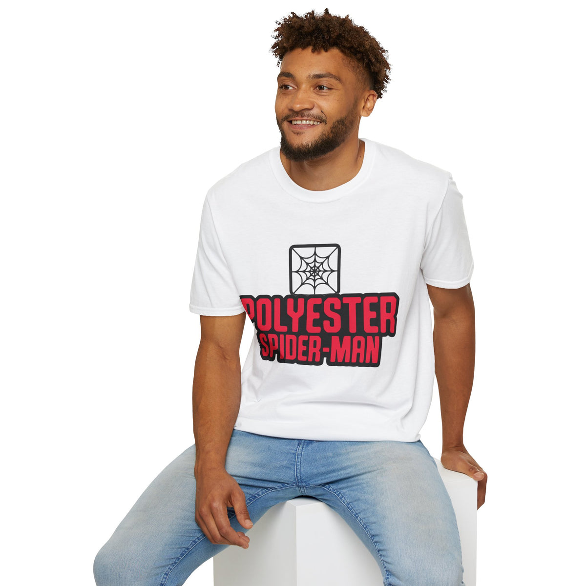 Spider-Man Polyester Graphic Tee — Bold Retro Logo Spiderweb T-Shirt - Trending Now - August 2026