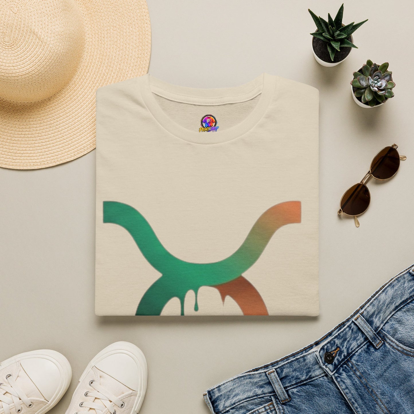 Taurus Drip Graphic Tee — Rainbow Zodiac Bull Shirt