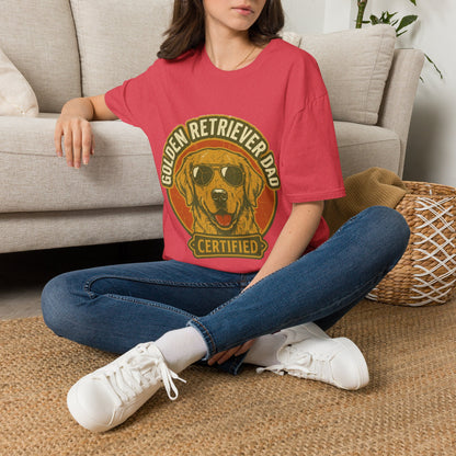 Golden Retriever Dad T-Shirt — Certified Retro Dog Dad Tee
