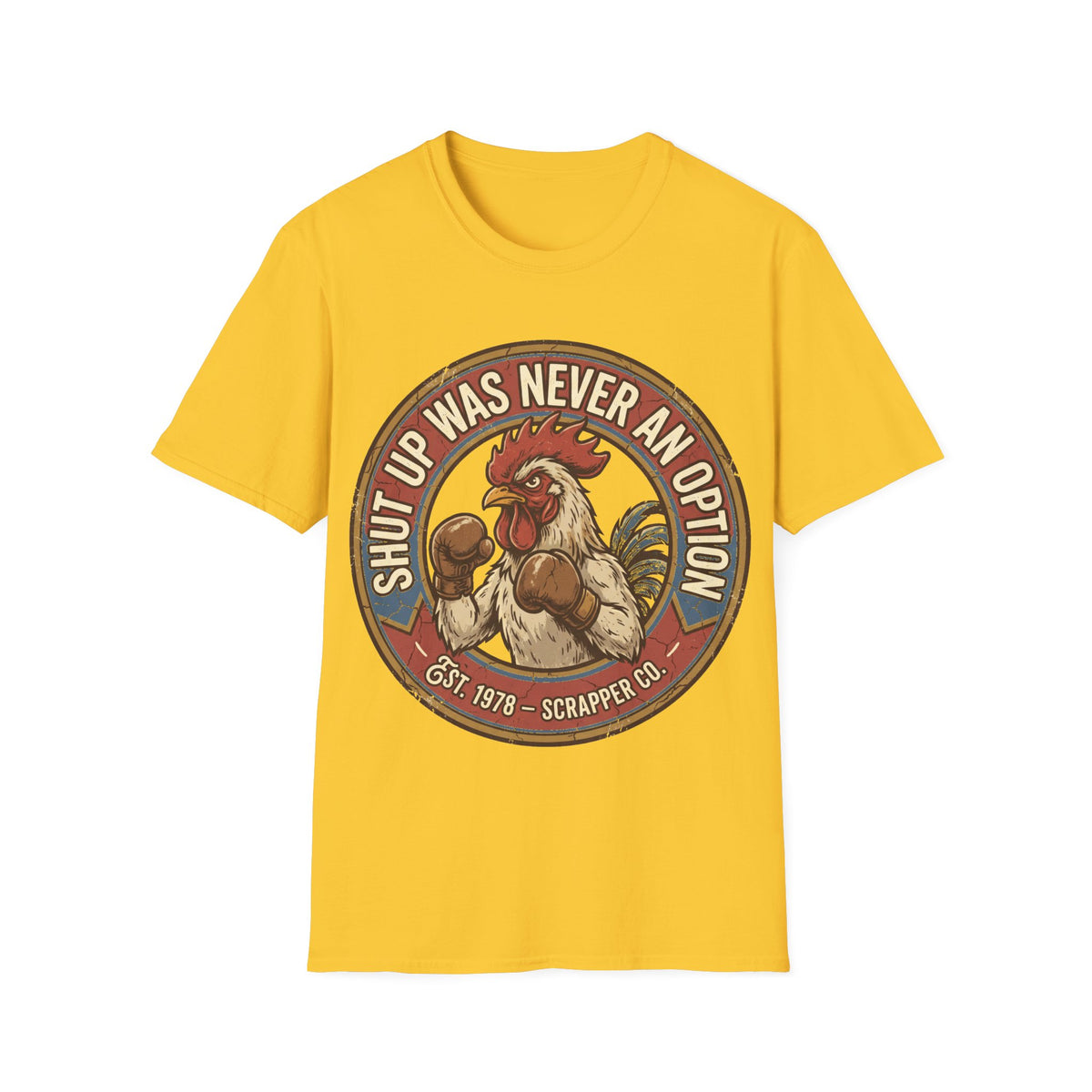 Graphic T-Shirt — “Shut Up Was Never an Option” Funny Retro Cowgirl Tee - Trending Now - September 2026