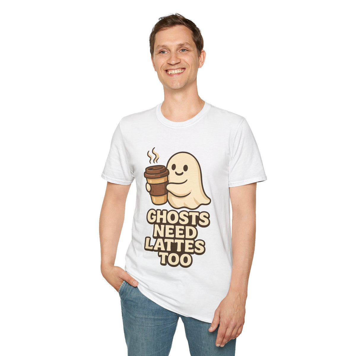 Ghosts Need Lattes Too T-Shirt - Trending Now - August 2026