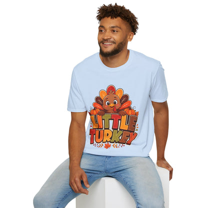 Little Turkey T‑Shirt – Cute Thanksgiving Kids & Family Tee
