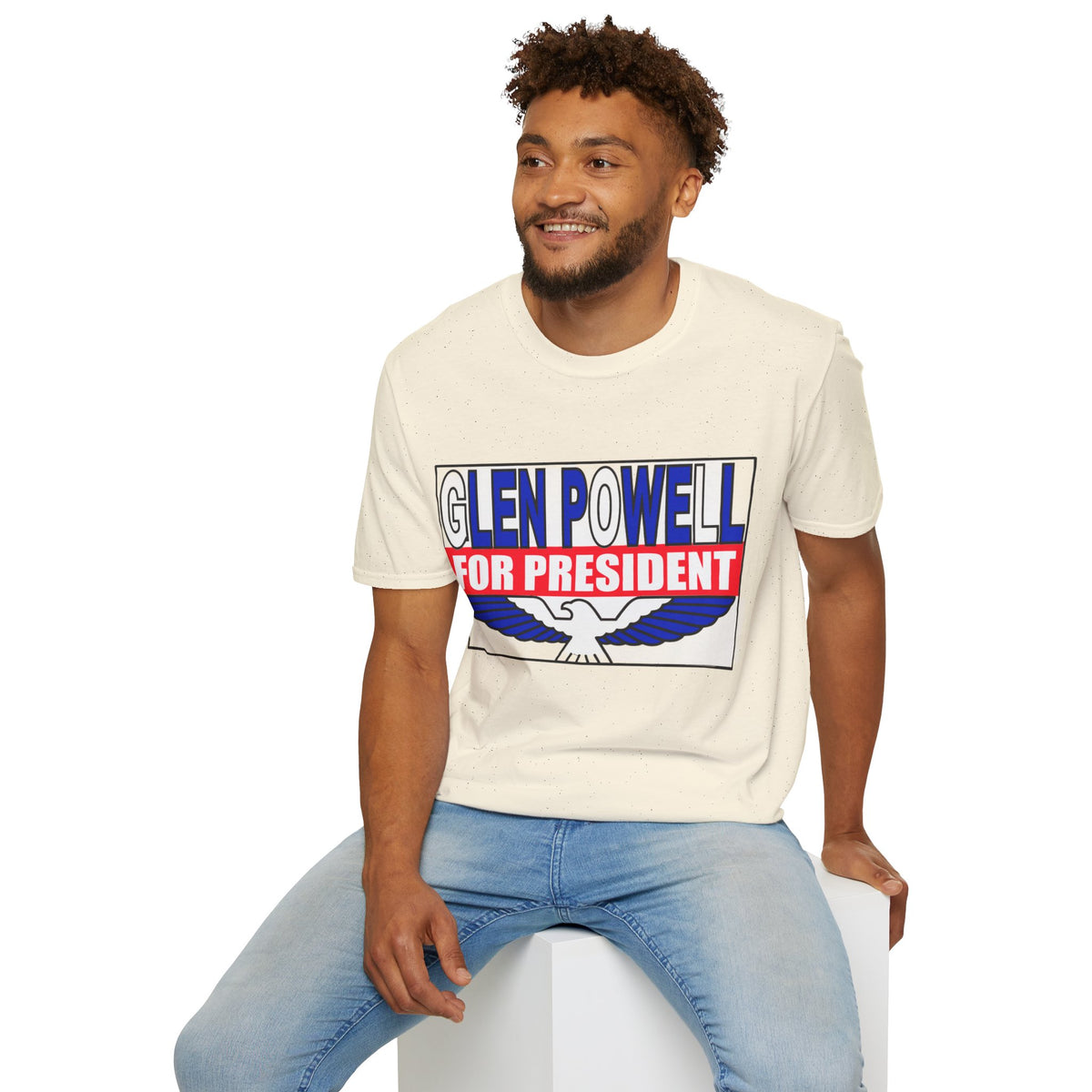 T-Shirt — Glen Powell For President Graphic Tee - Trending Now - August 2026