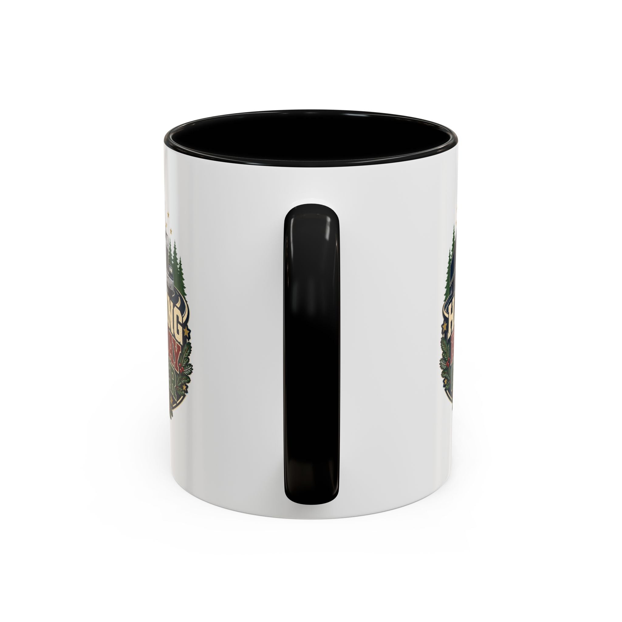 Modern Day Christmas Hauling Holiday Cheer Coffee Mug