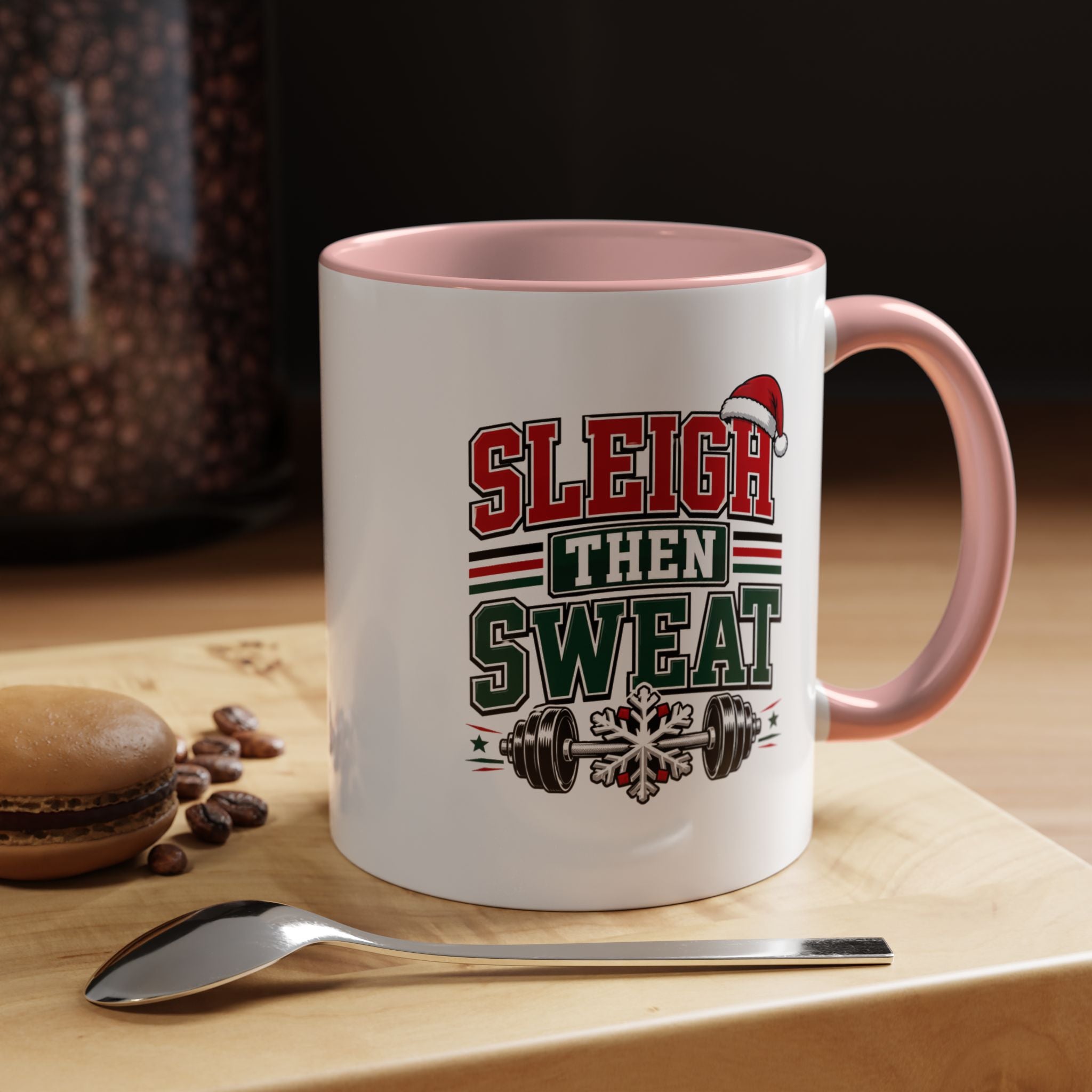 Modern Day Christmas Sleigh Then Sweat Coffee Mug