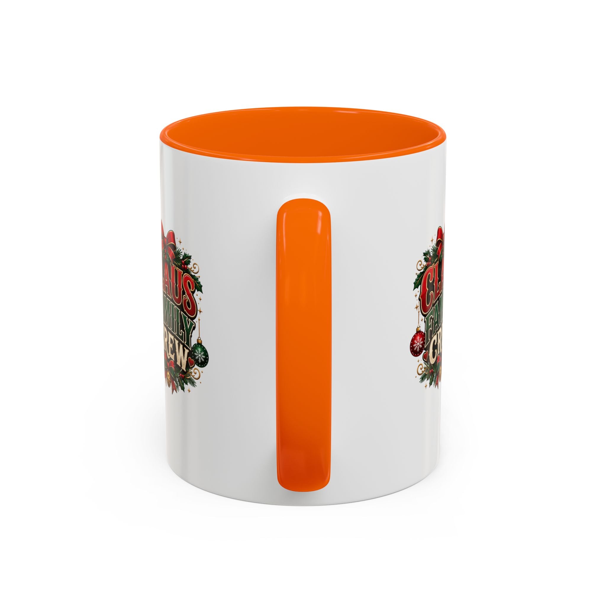 Claus Family Crew Accent Coffee Mug – Holiday Christmas Tea & Coffee Cup