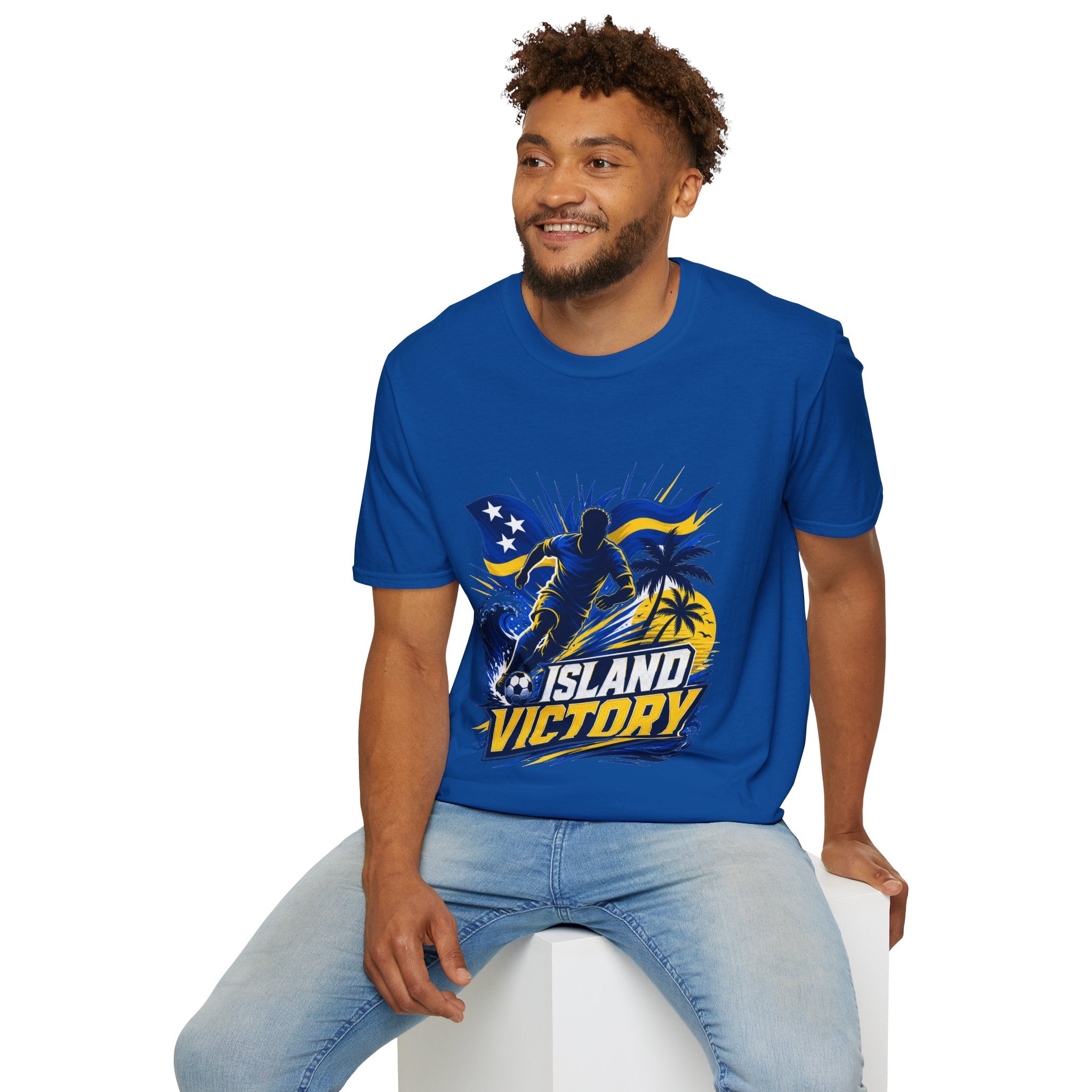 Curacao Island Victory T-Shirt — Tropical Surf Soccer Graphic Tee
