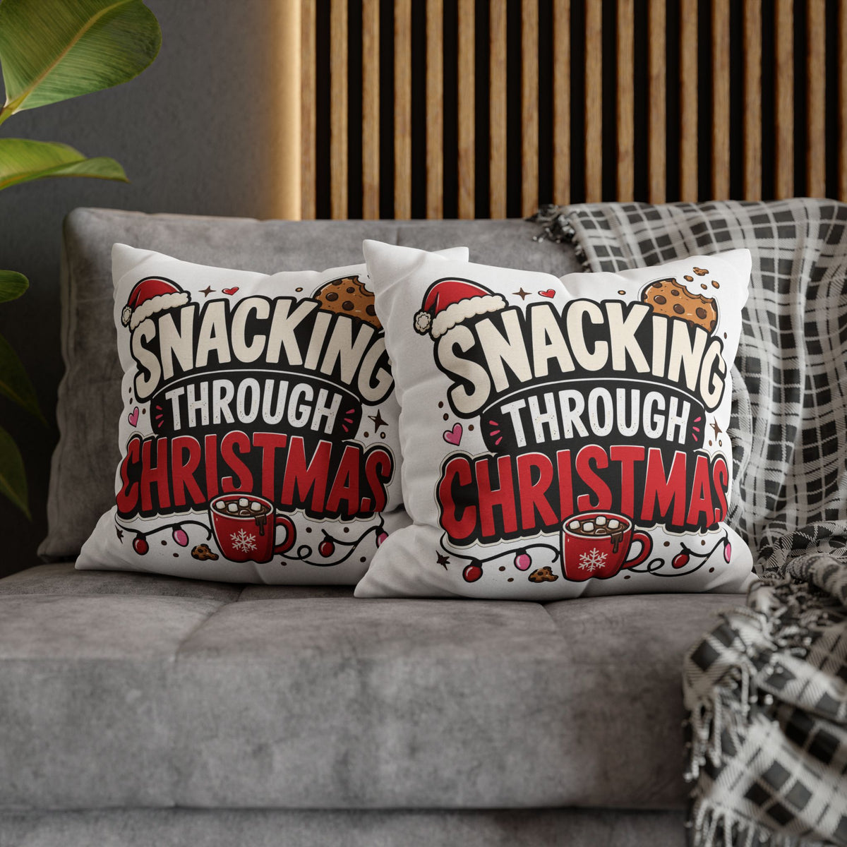 Snacking Through Christmas Pillowcase Modern Day Christmas
