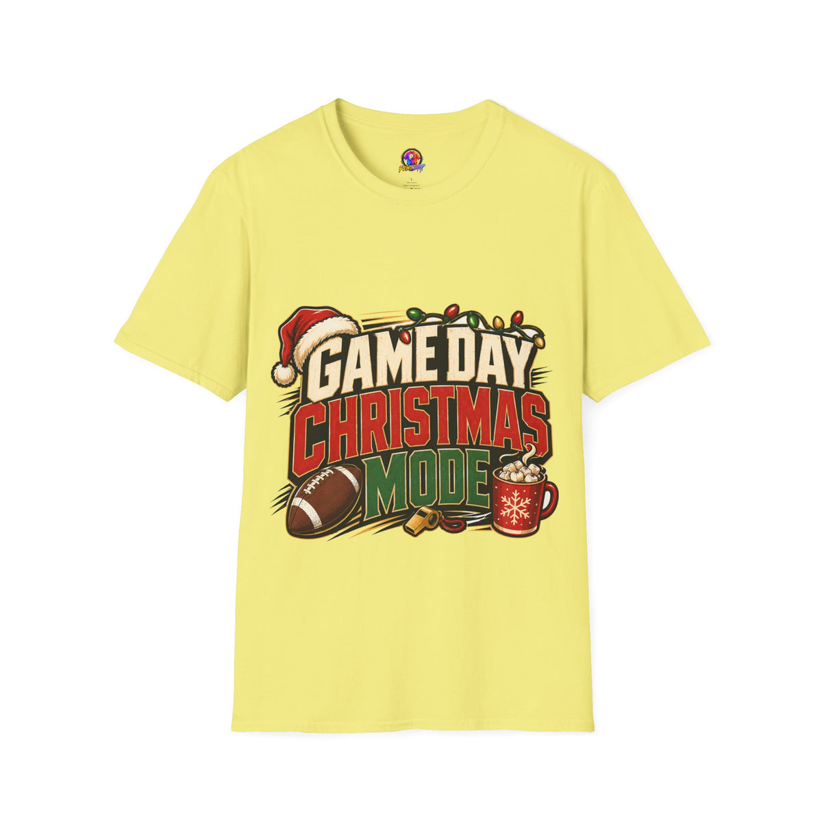 Game Day Christmas T-Shirt — Football Holiday Mode Tee
