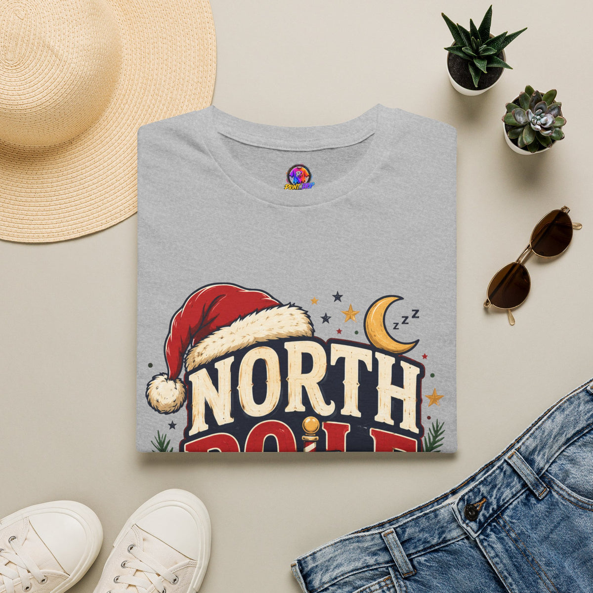 North Pole Nap Team T-Shirt — Funny Christmas Sleepy Holiday Tee