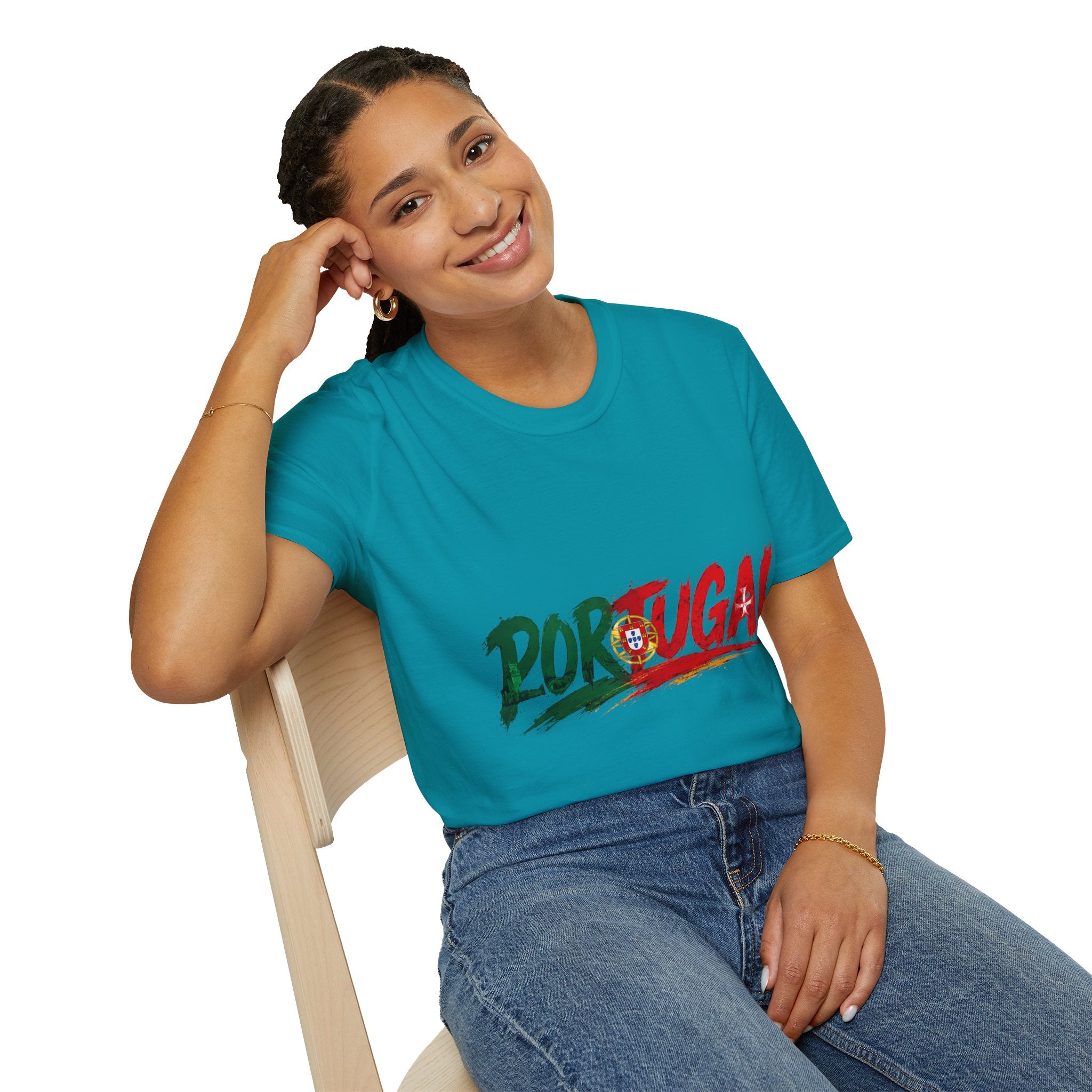 Portugal Flag Script T-Shirt — Portuguese Pride Tee