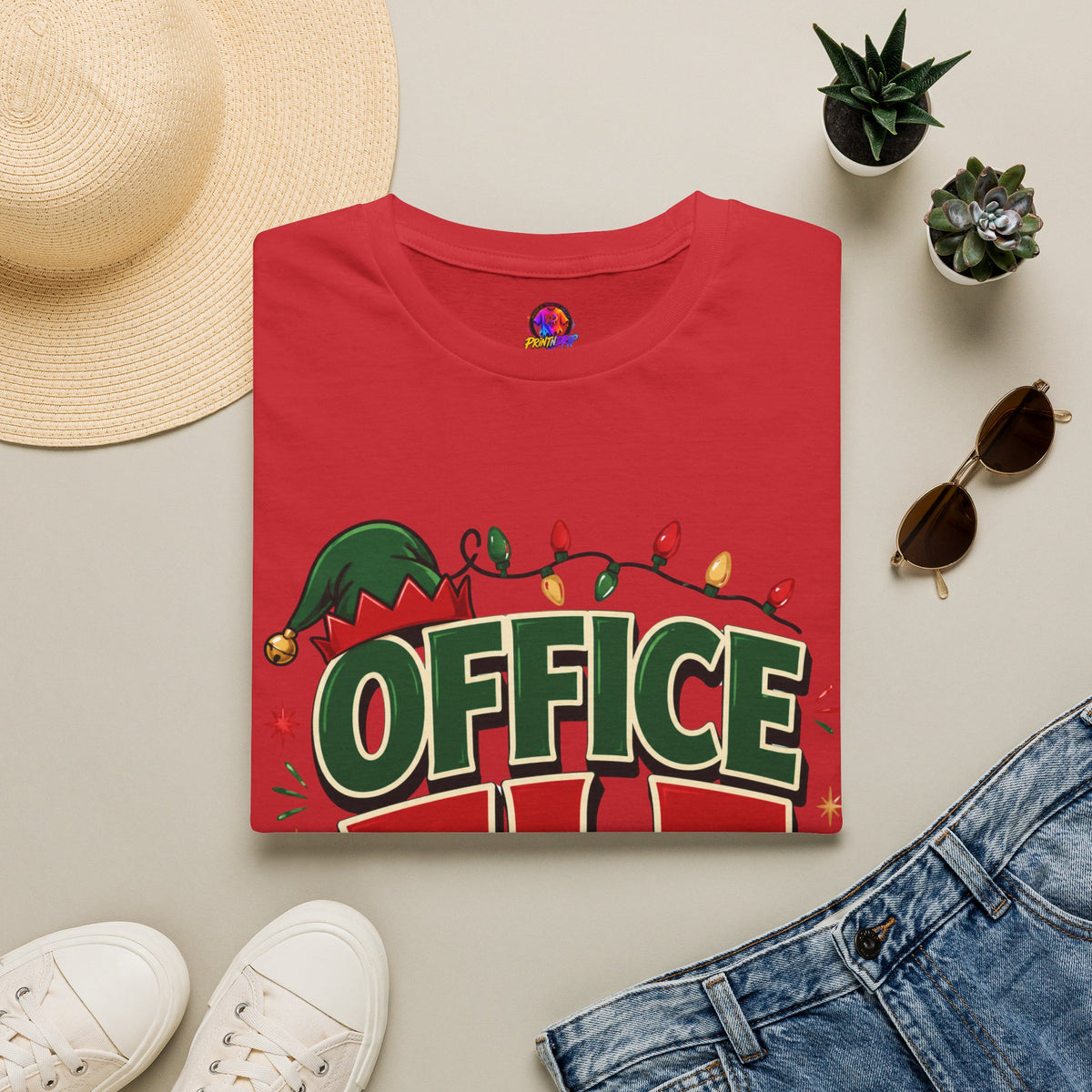 Office Elf T-Shirt — Funny Christmas Work Holiday Tee