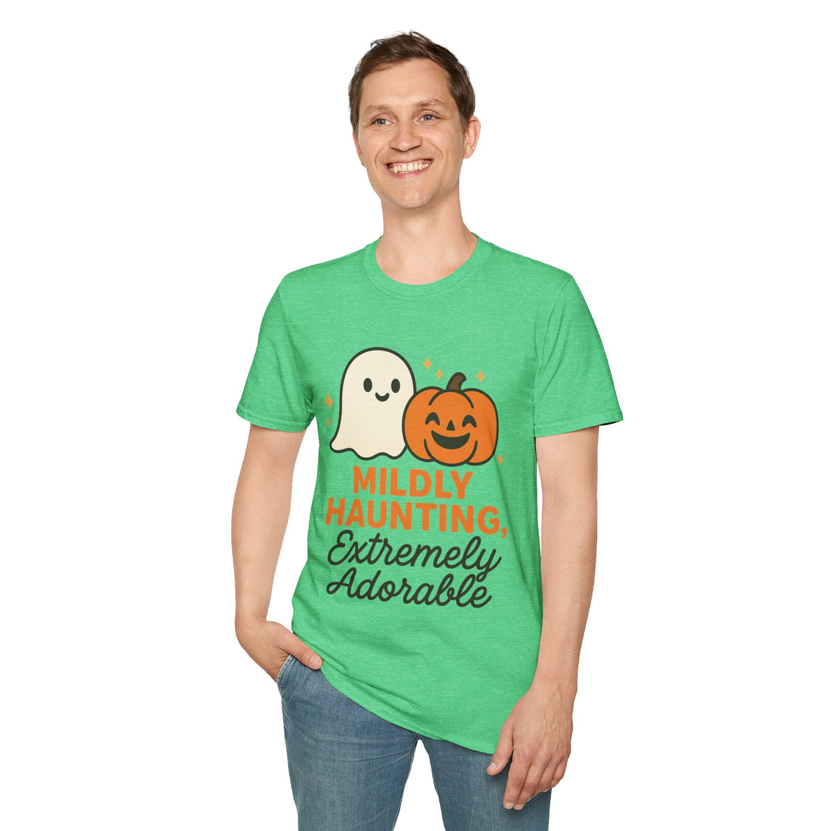 Mildly Haunting Extremely Adorable Ghost T-Shirt, Cute Halloween Pumpkin Tee - Trending Now - September 2026