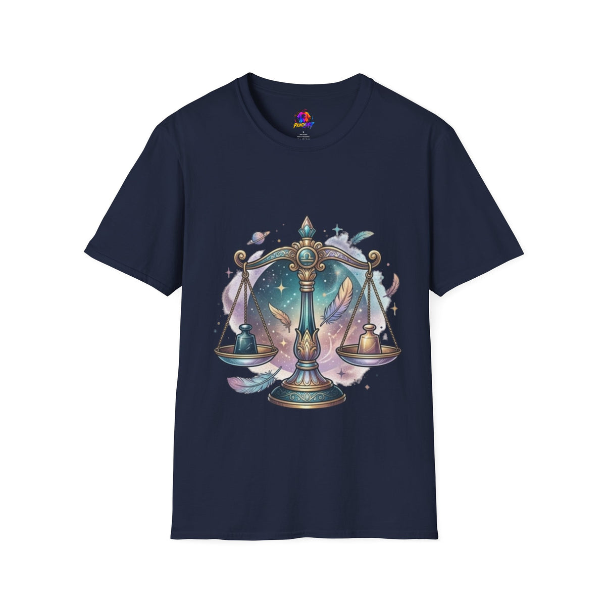 Libra Scales Zodiac T-Shirt — Celestial Astrology Graphic Tee