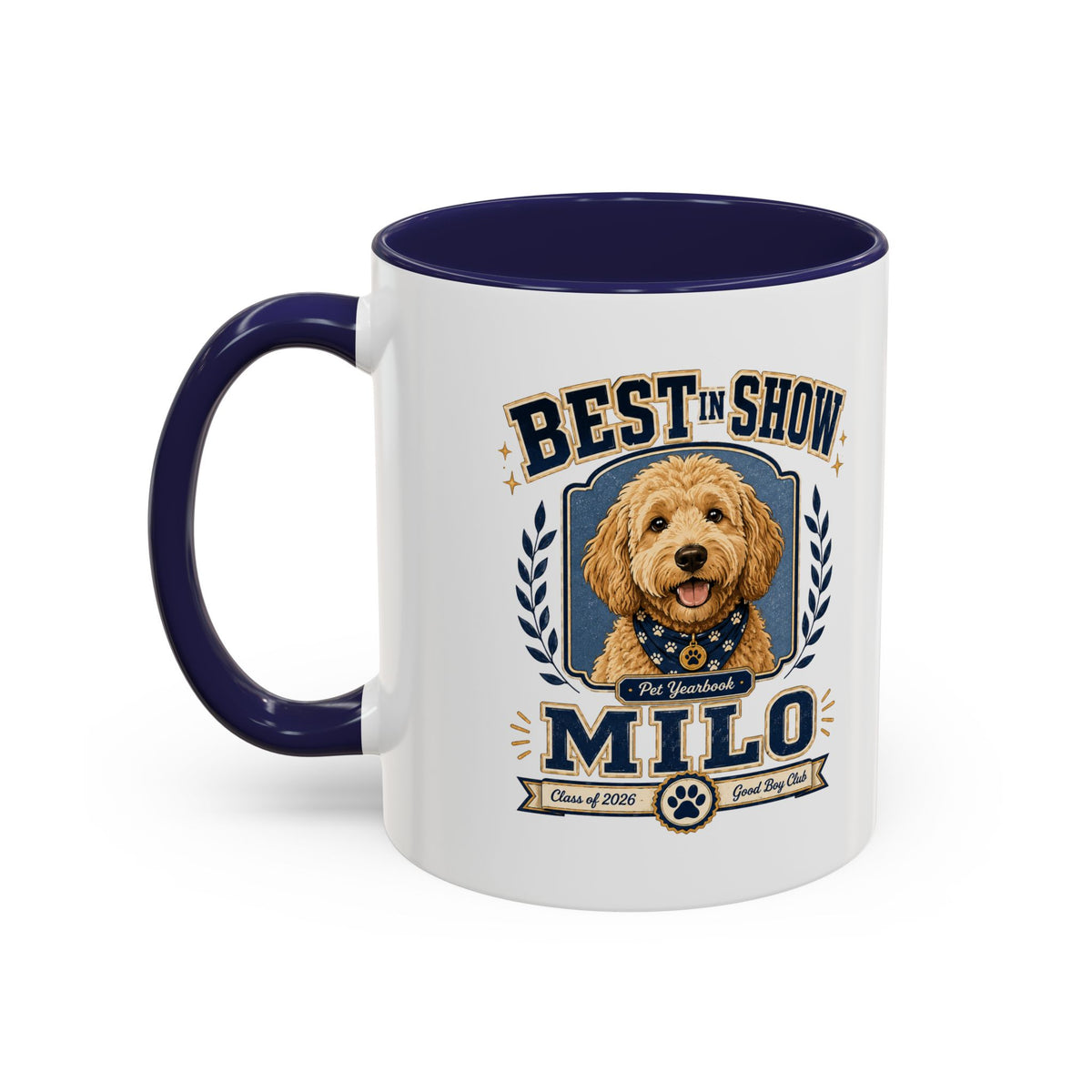 Milo Bailey Dog Dad Mom Best in Show Milo Coffee Mug — Personalized Dog Lover Accent Mug