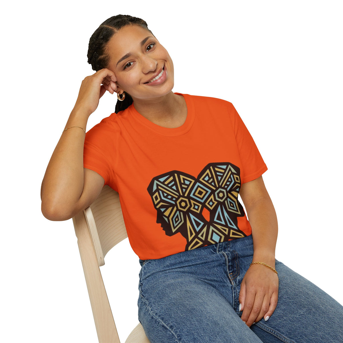 Geometric Elephant Tee — Tribal Mosaic Elephant Graphic T-Shirt