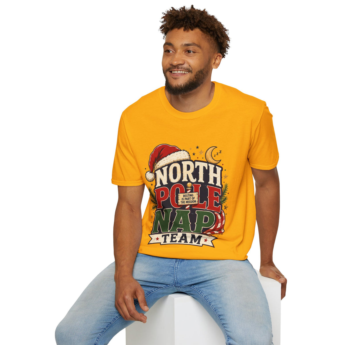 North Pole Nap Team T-Shirt — Funny Christmas Sleepy Holiday Tee