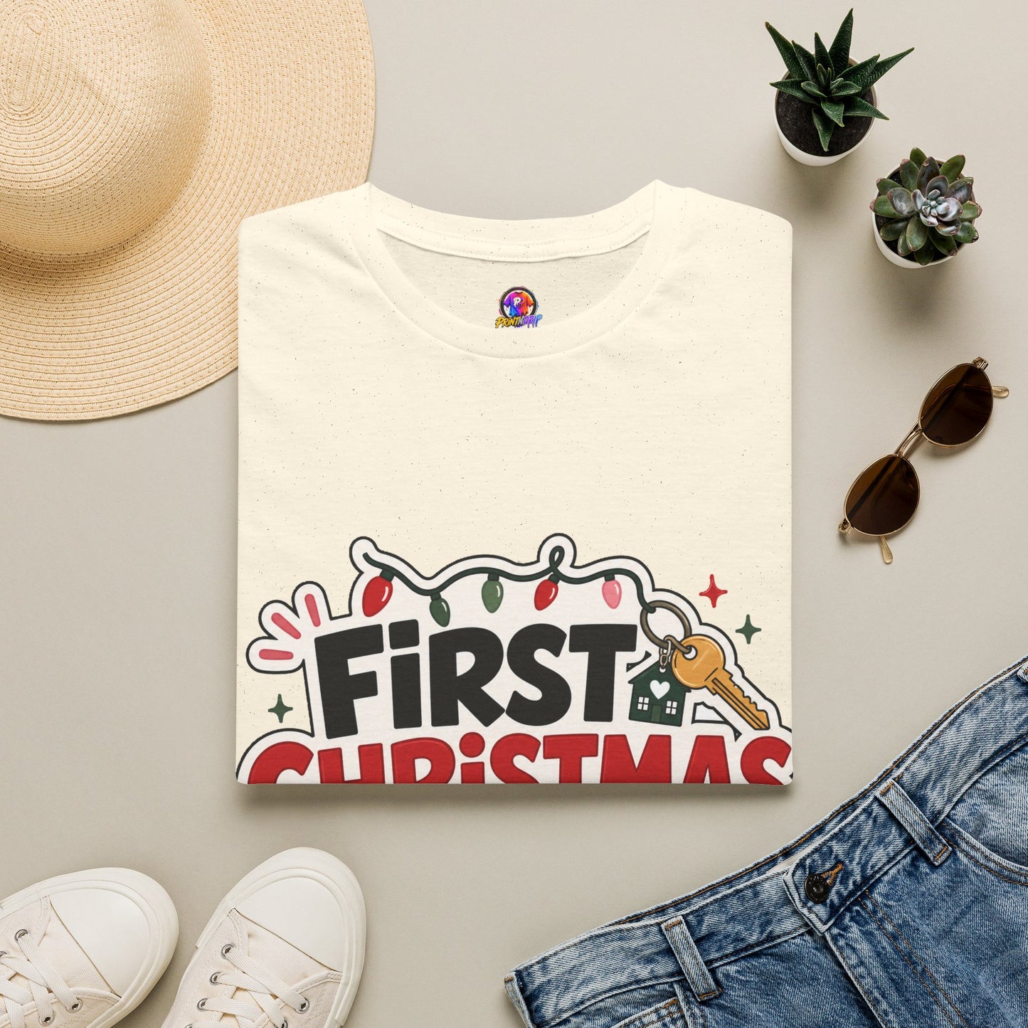 First Christmas No Roommates T-Shirt — Funny Holiday New Home Tee