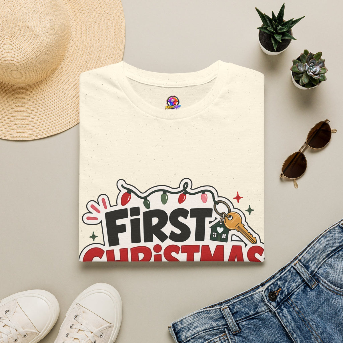 First Christmas No Roommates T-Shirt — Funny Holiday New Home Tee