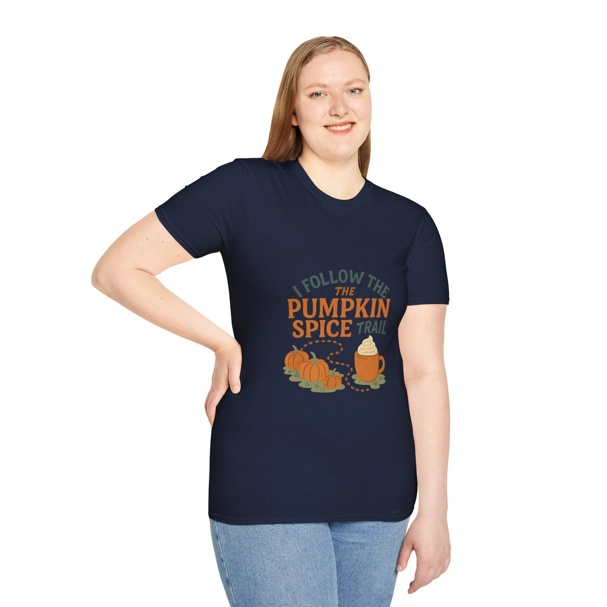 Pumpkin Spice Trail T-Shirt — Fall Coffee & Pumpkin Patch Tee - Trending Now - October 2026