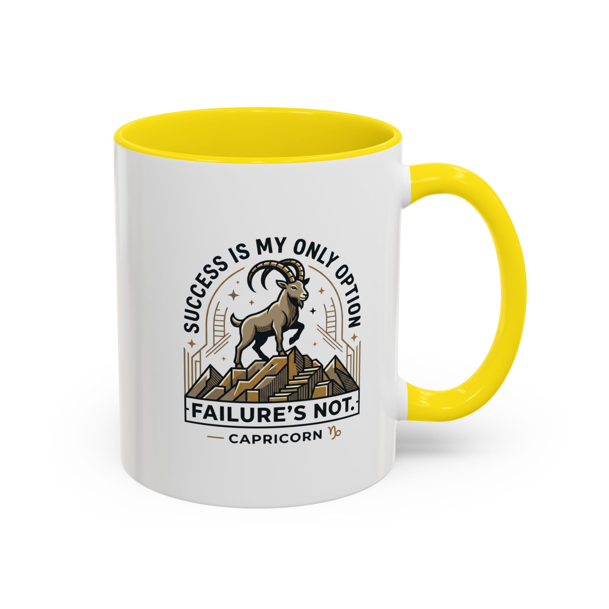 Capricorn Coffee Mug – "Success Is My Only Option, Failure's Not" Zodiac Gift