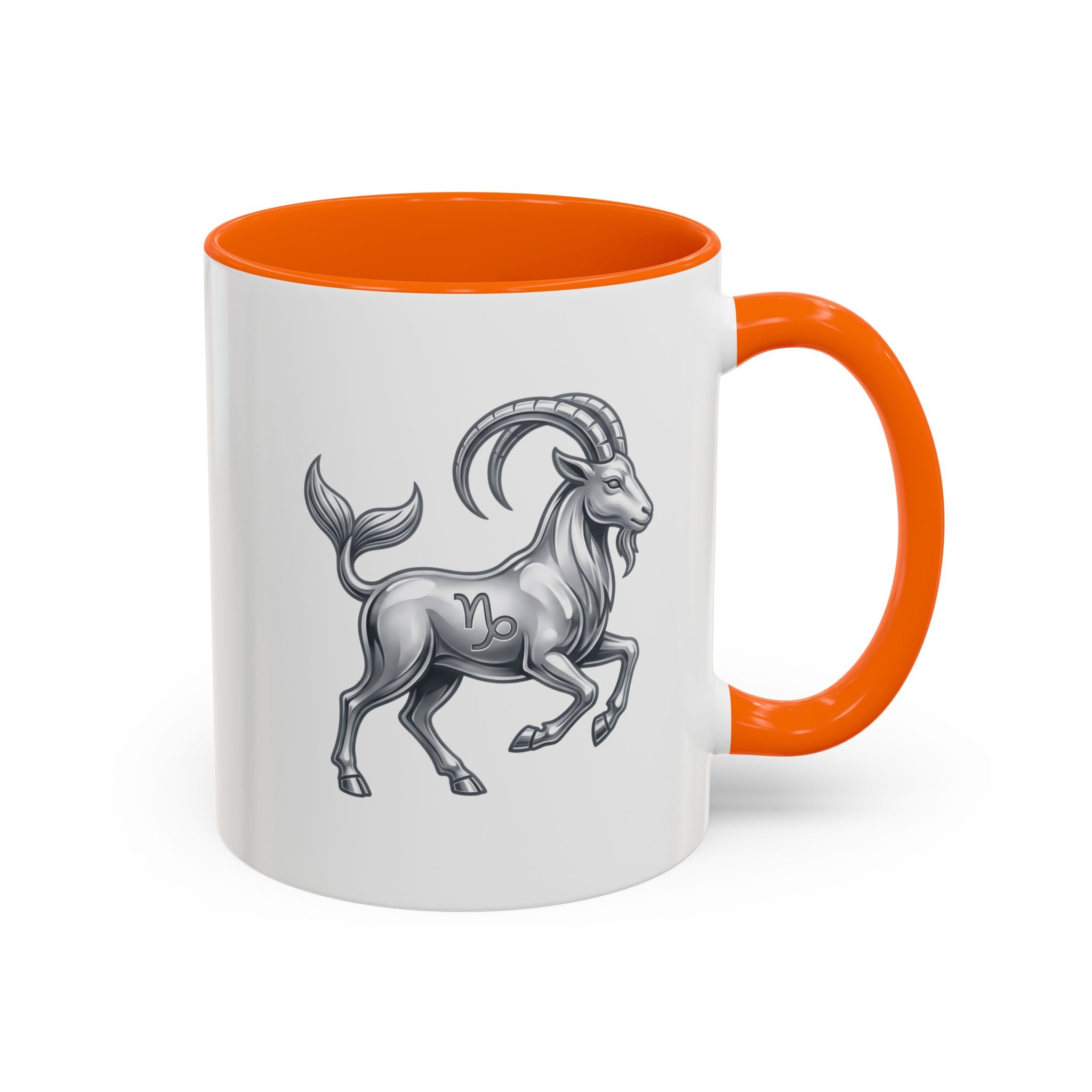 Capricorn Zodiac Accent Coffee Mug — Capricorn Goat Horoscope Gift