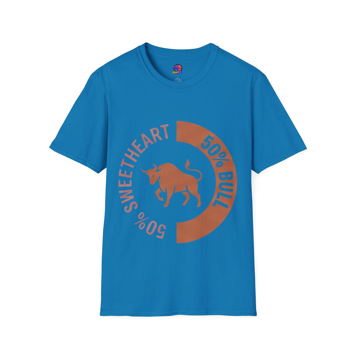 Taurus Bull 50% Sweetheart Graphic T-Shirt — Zodiac Taurus Valentine Tee