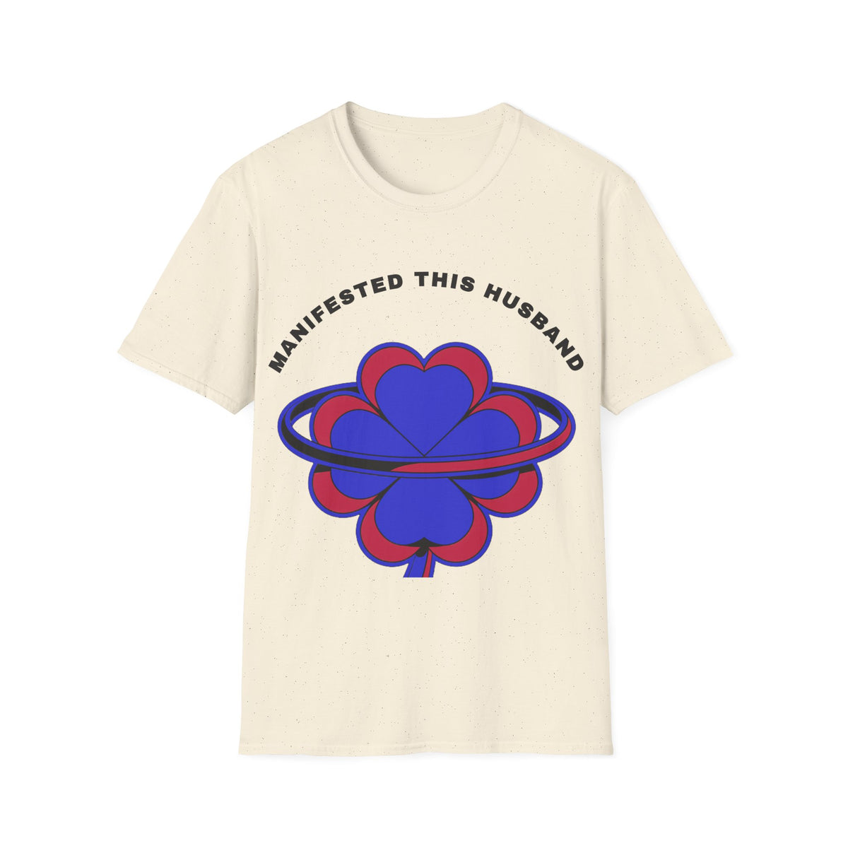 Manifested This Husband T-Shirt — Psychedelic Four-Leaf Clover Graphic Tee - Trending Now - September 2026