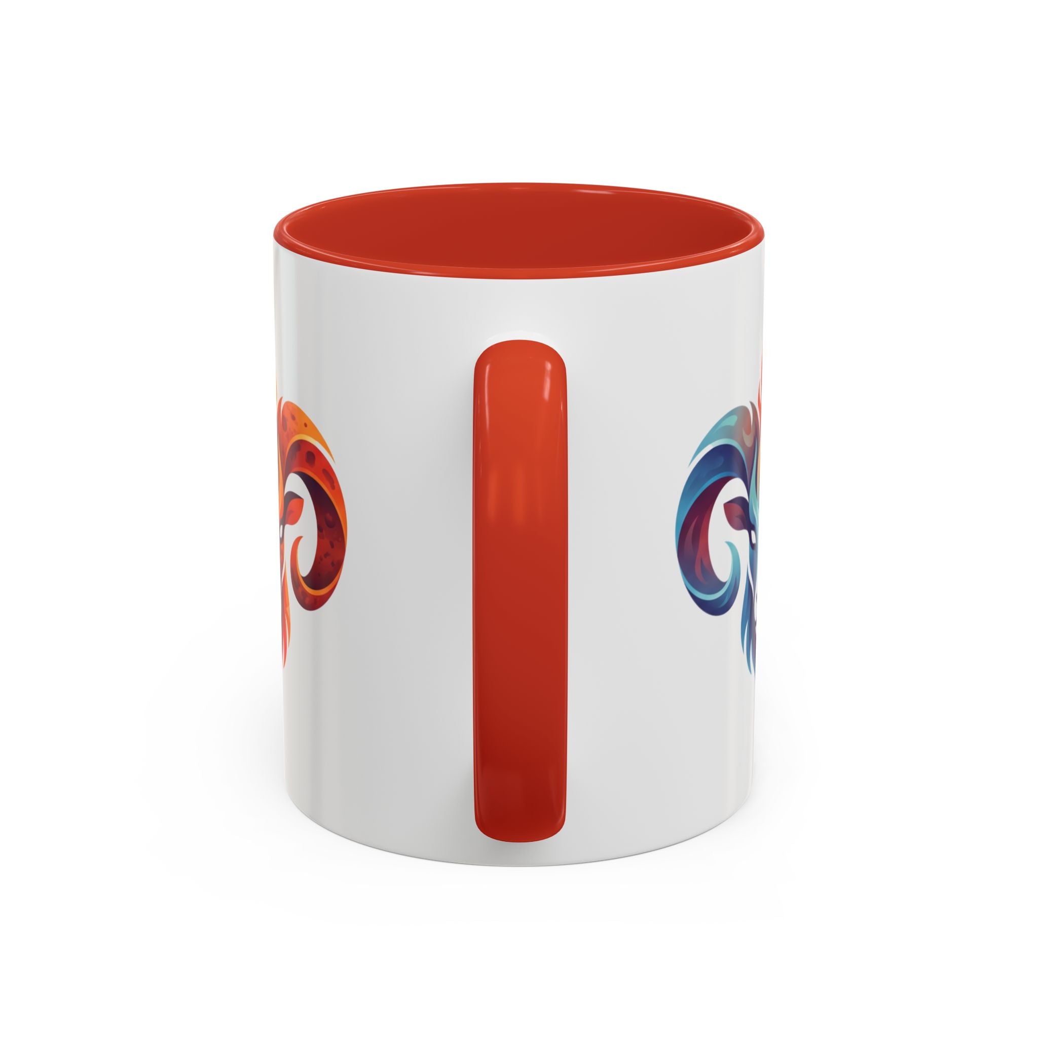 Aries Ram Heart Coffee Mug – Colorful Zodiac Accent Mug