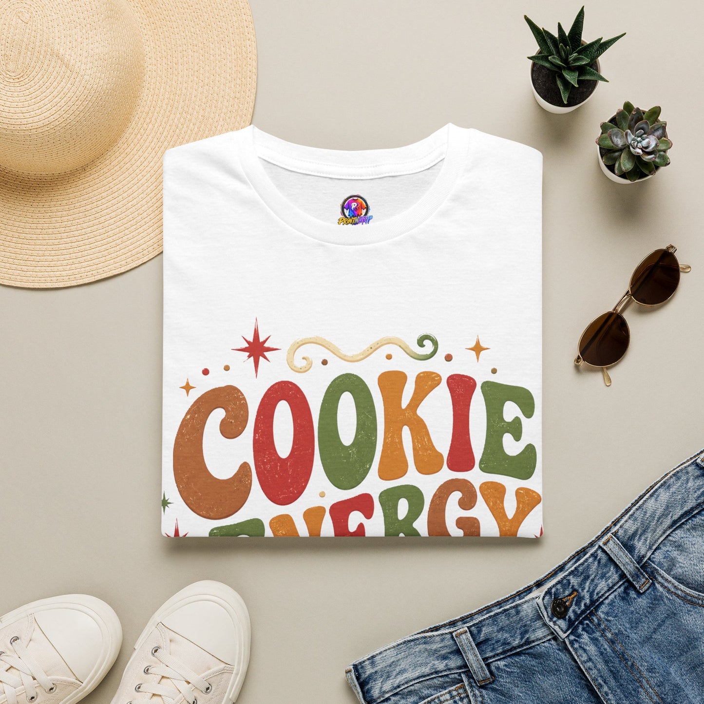 Cookie Energy Only T-Shirt — Festive Gingerbread Holiday Tee