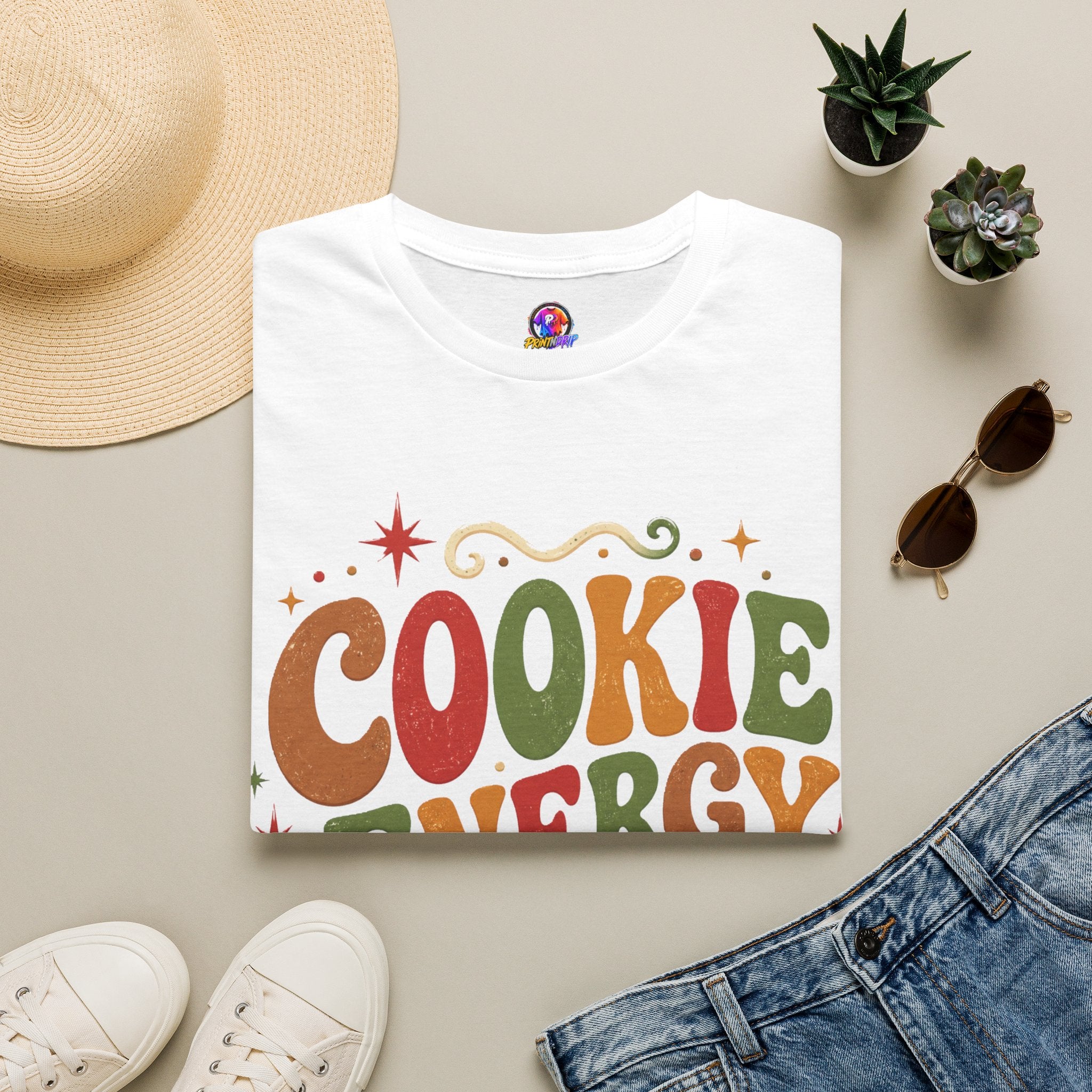 Cookie Energy Only T-Shirt — Festive Gingerbread Holiday Tee