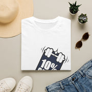 10% Gains Drama Barbell T-Shirt - Minimalist Funny Gym Graphic Tee - Trending Now - September 2026