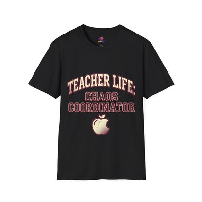 Teacher Life Chaos Coordinator Unisex Softstyle T-Shirt