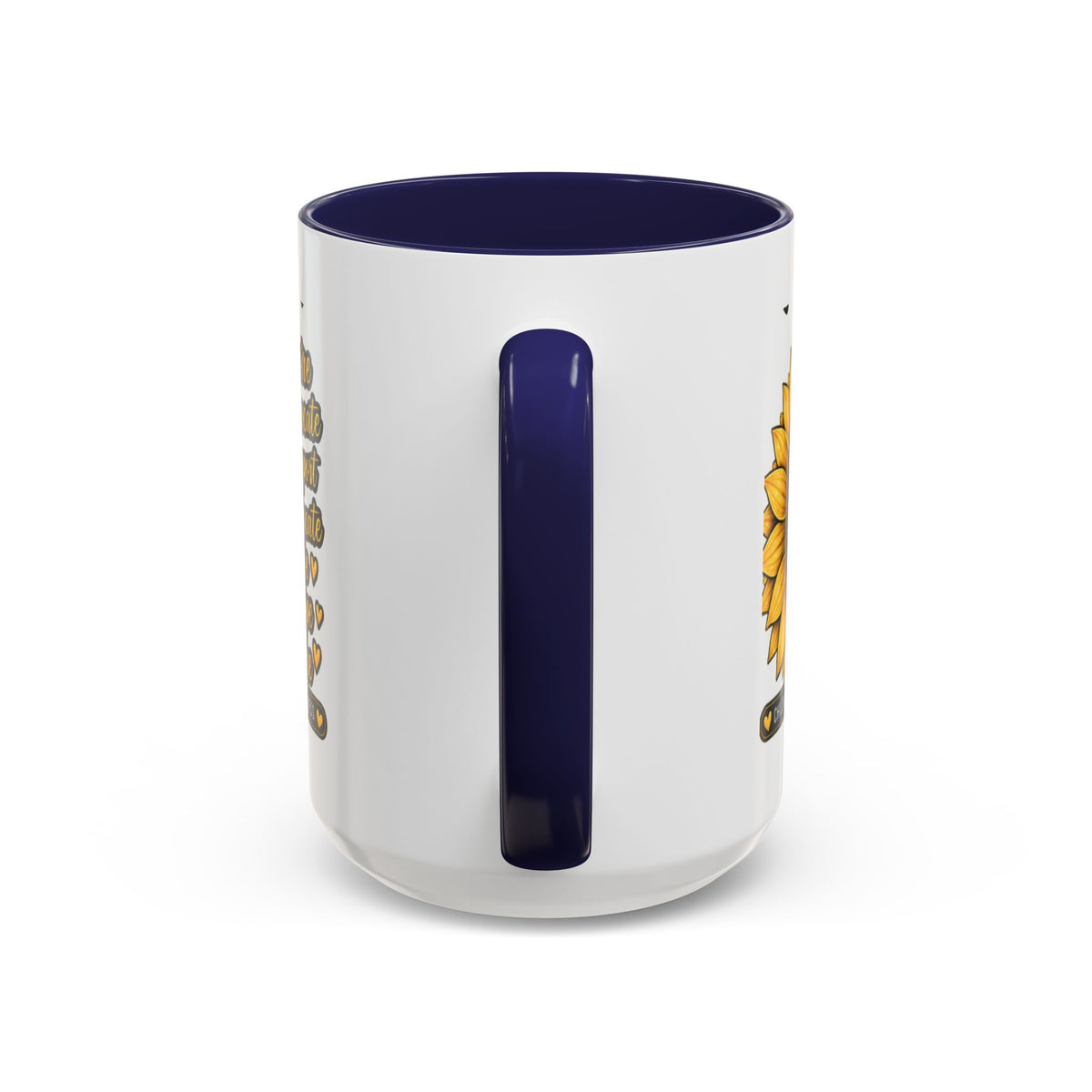 Childhood Cancer Awareness Sunflower Accent Coffee Mug (11/15oz)