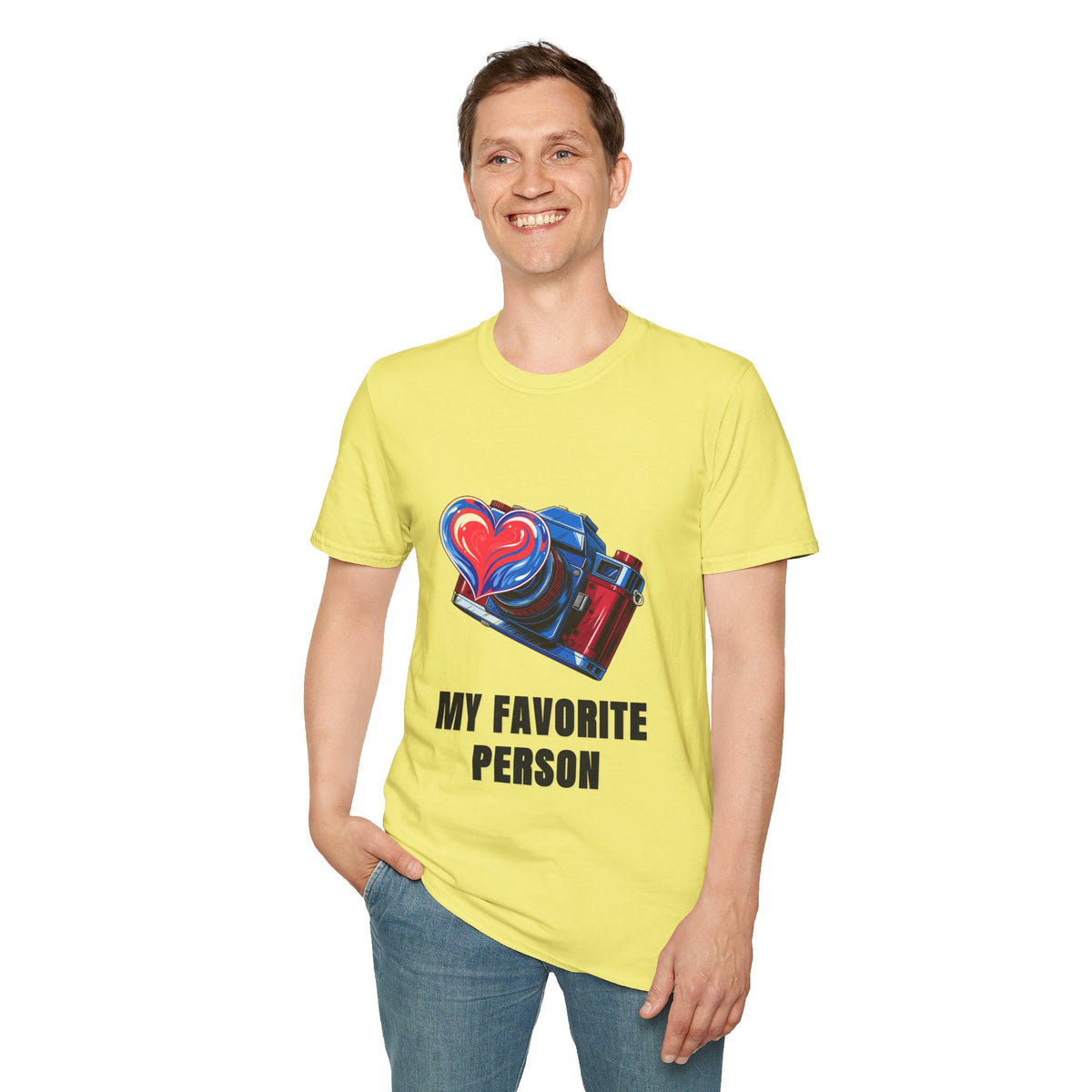 My Favorite Person Camera Heart T-Shirt — Photography Lover Graphic Tee - Trending Now - August 2026