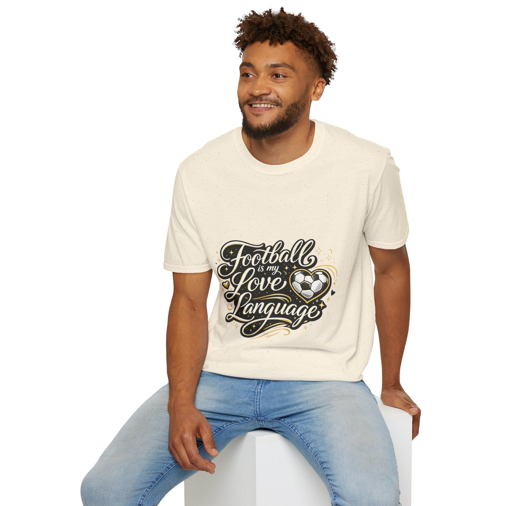 Women's/Unisex Soccer Fan Shirt Football Is My Love Language Tee —