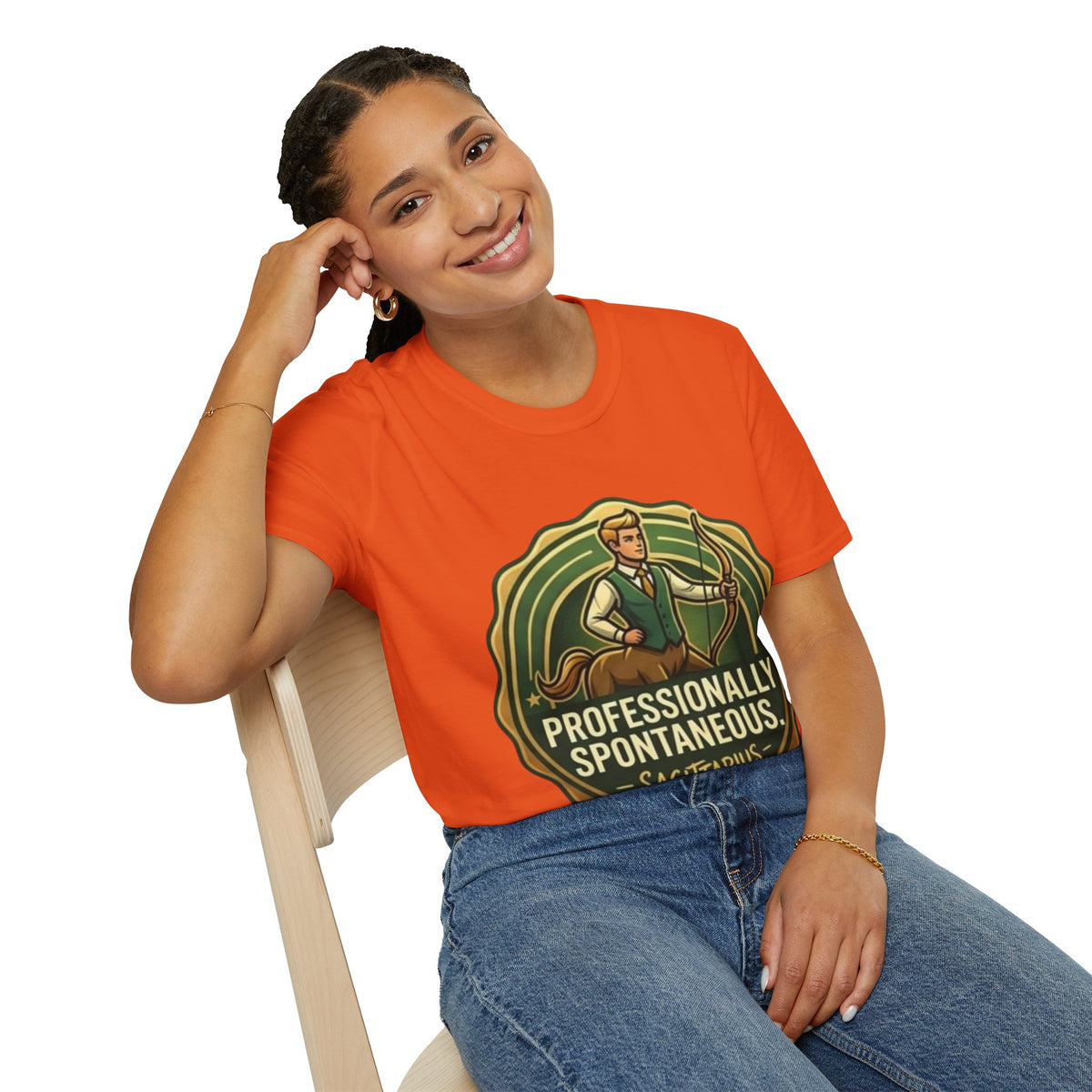 Sagittarius Archer T‑Shirt — "Professionally Spontaneous" Zodiac Tee