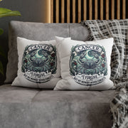 Cancer Zodiac Pillowcase — 'I Forgive, But My Memory Never Forgets' Decorative Throw Pillow