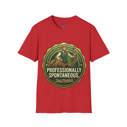 Sagittarius Archer T‑Shirt — "Professionally Spontaneous" Zodiac Tee