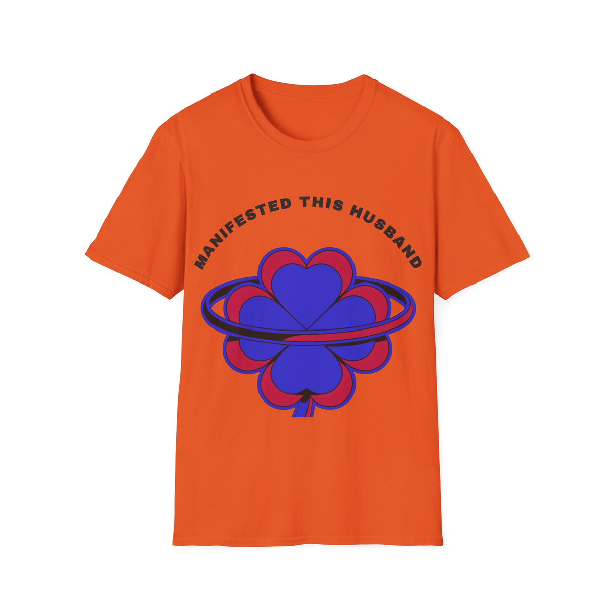 Manifested This Husband T-Shirt — Psychedelic Four-Leaf Clover Graphic Tee - Trending Now - September 2026