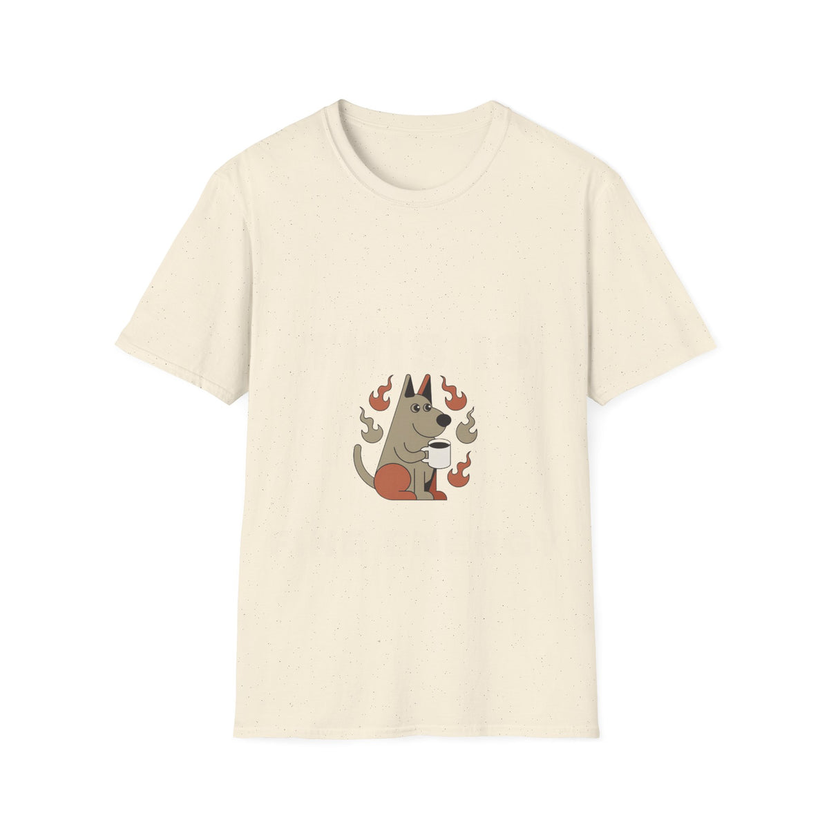 Peeking Dog T-Shirt – Cute Pup Surrounded by Flames Graphic Tee - Trending Now - September 2026
