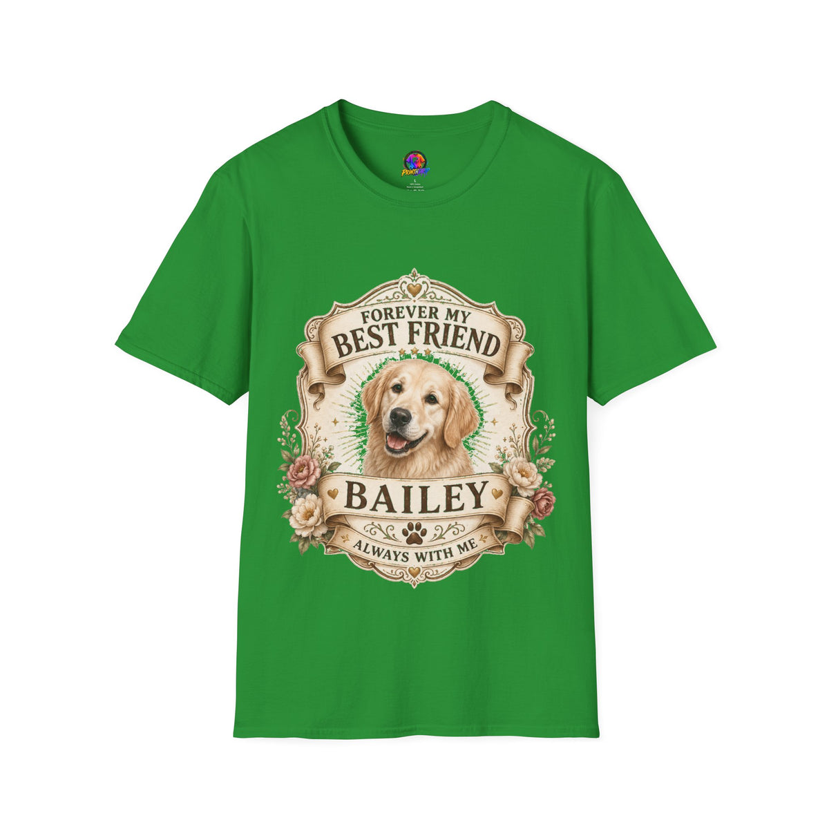 Forever My Best Friend Golden Retriever T-Shirt — Personalized Pet Memorial Tee