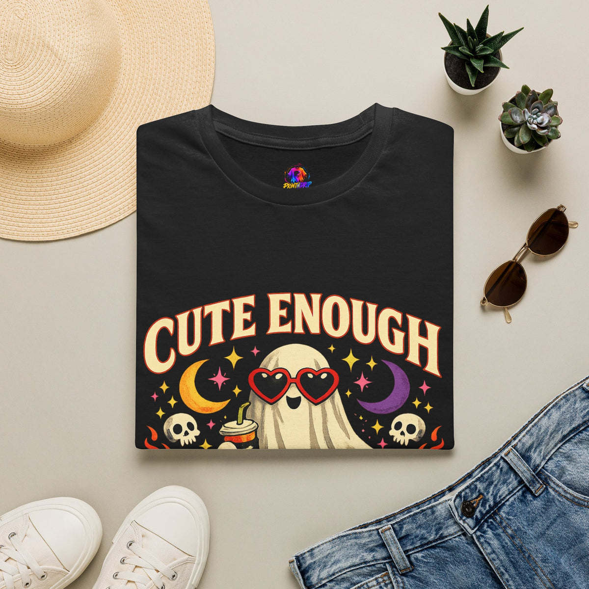 Halloween Cute Enough Unisex Softstyle T-Shirt