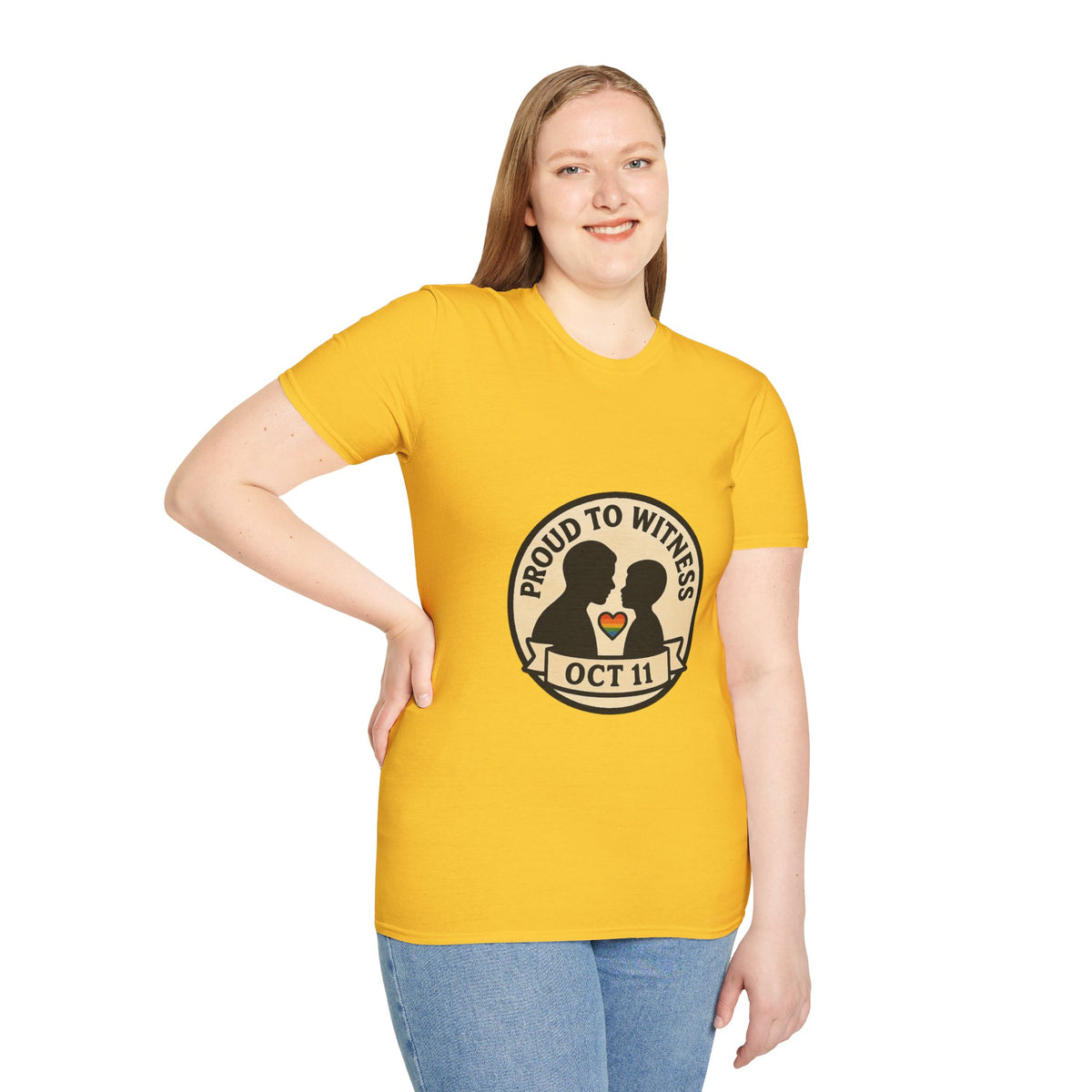 T-Shirt — Proud to Witness Oct 11 Badge Tee - Trending Now - October 2026