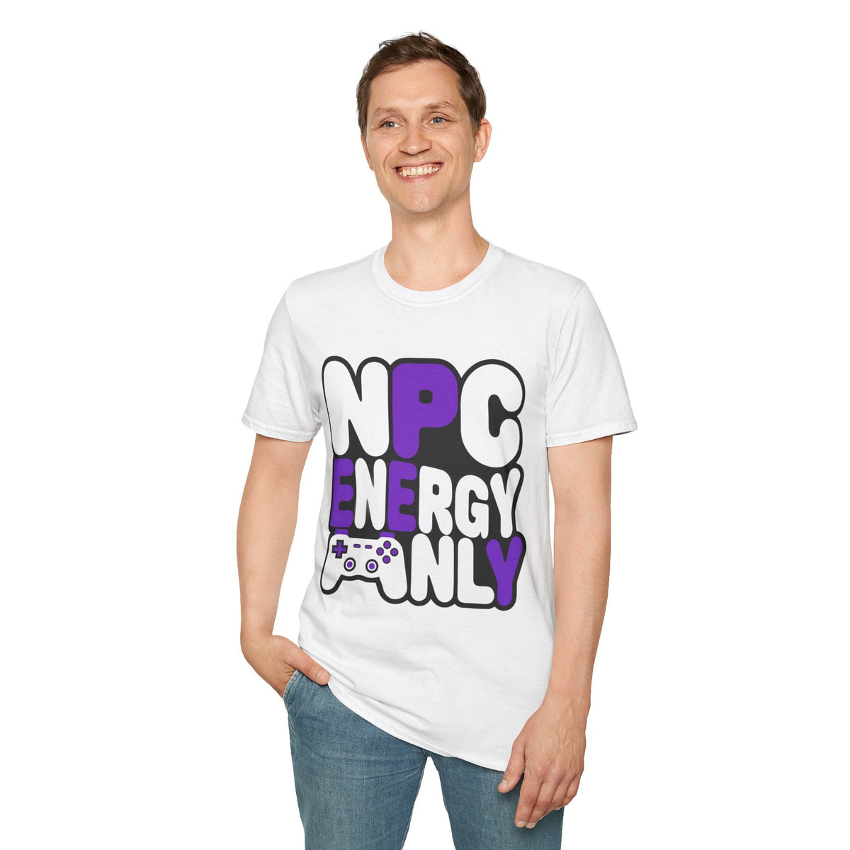 NPC Energy Only T-Shirt — Gamer Graphic Tee - Trending Now - August 2026
