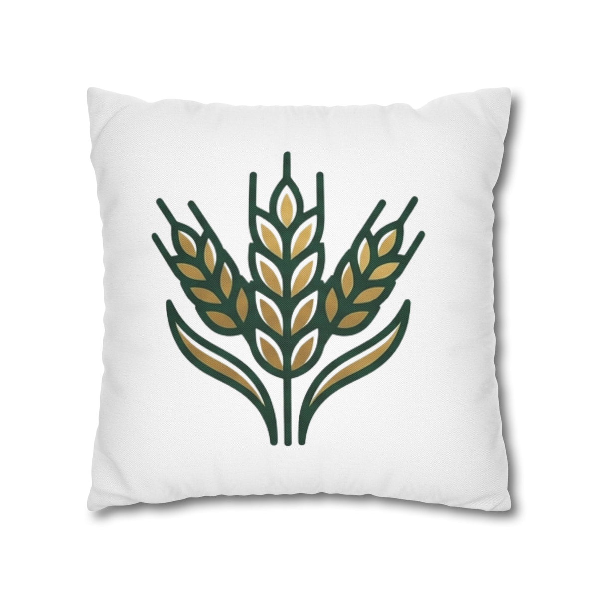 Virgo Wheat Meadow Decorative Pillowcase — Farmhouse Grain Throw Pillow Cover