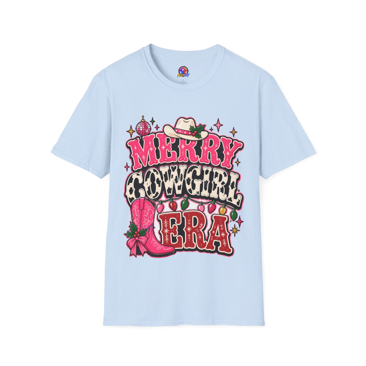 Merry Cowgirl Christmas T-Shirt