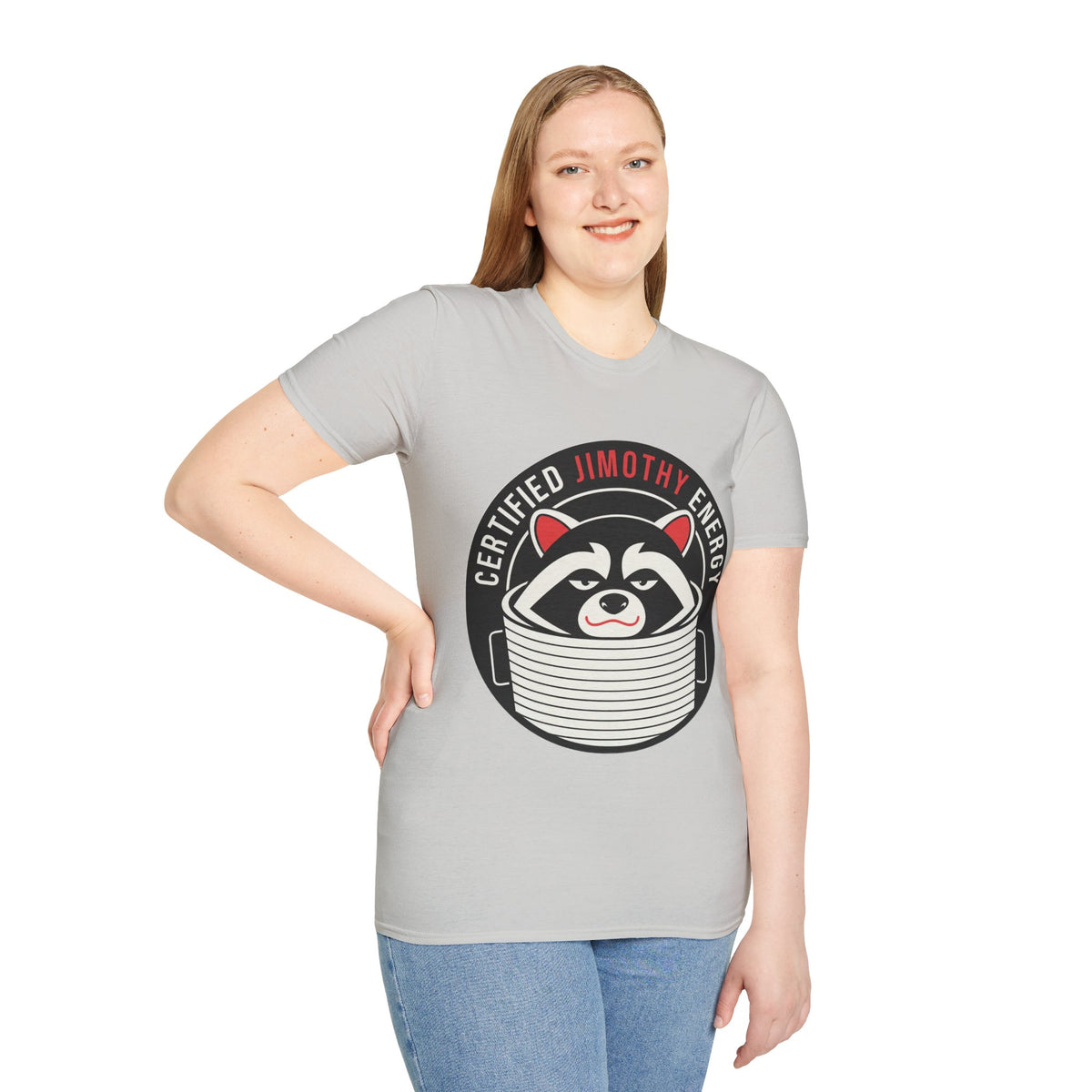 Jimothy Energy T-Shirt — Certified Raccoon Graphic Tee - Trending Now - August 2026