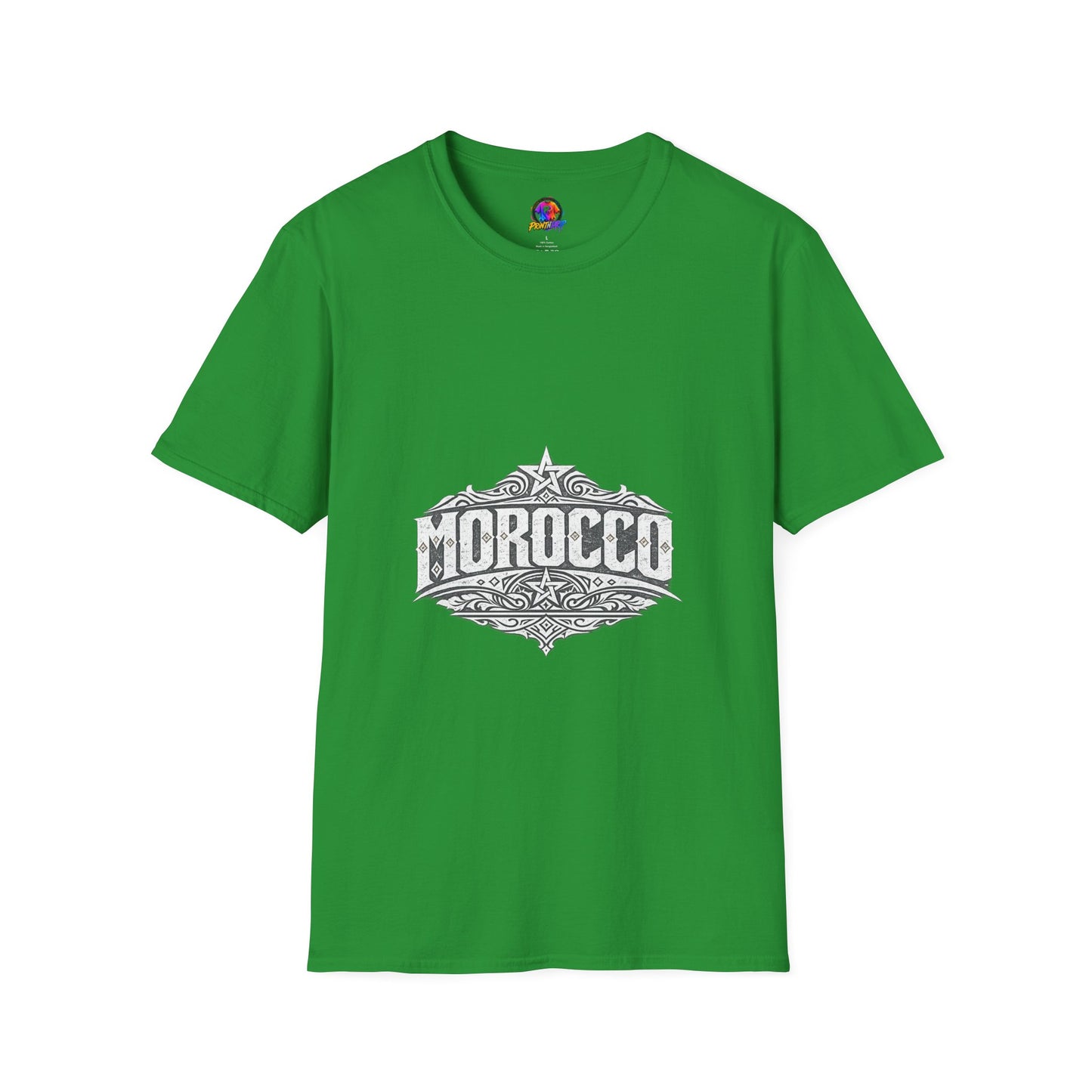 Morocco Vintage Graphic T-Shirt — Travel Tee with Ornamental Crest